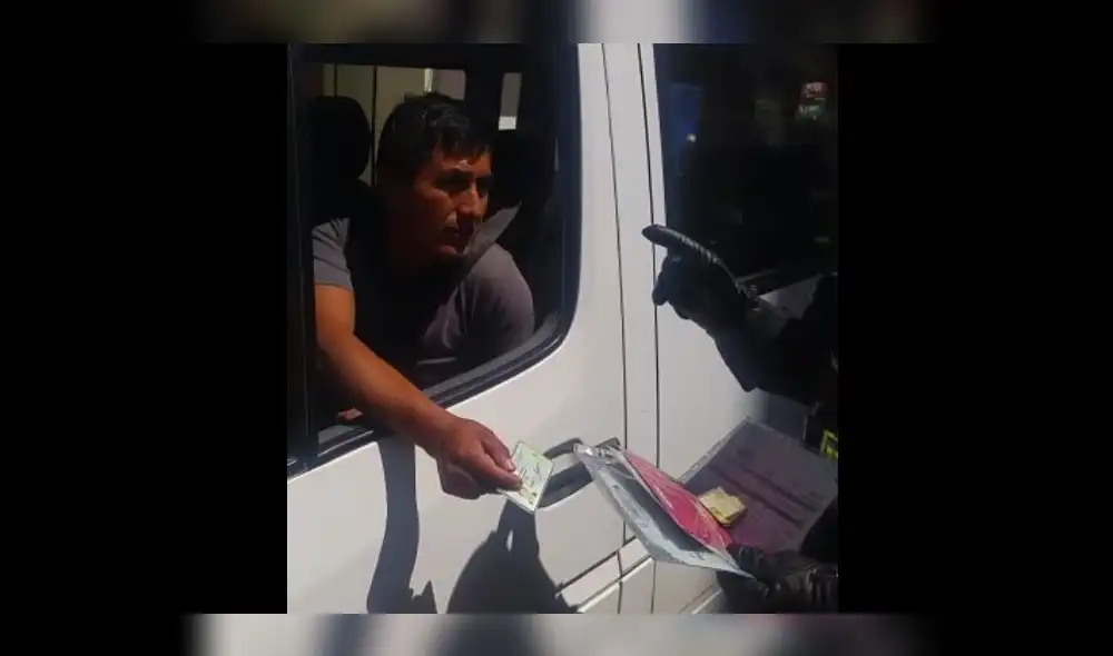 Cusco: Conductor intentó sobornar a Policía [VIDEO]