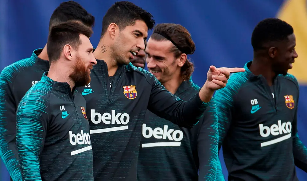 Messi y Griezmann se abrazan en el camerino y desmienten que estén peleados [VIDEO]