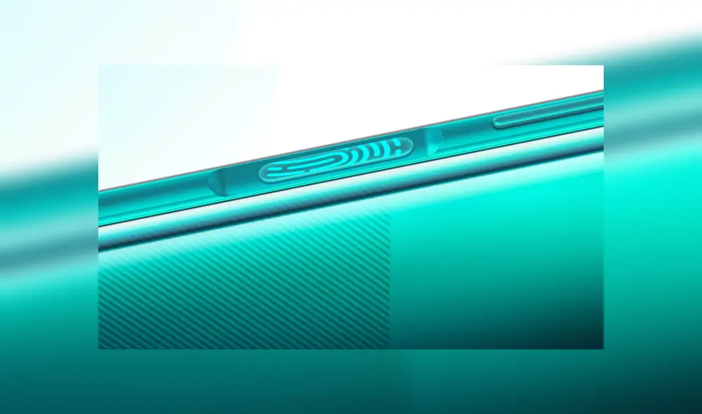 El lector de huellas está integrado al botón de encendido.