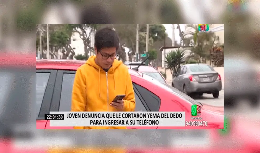 Uber: taxista le corta dedo a joven para robar sus claves de tarjetas