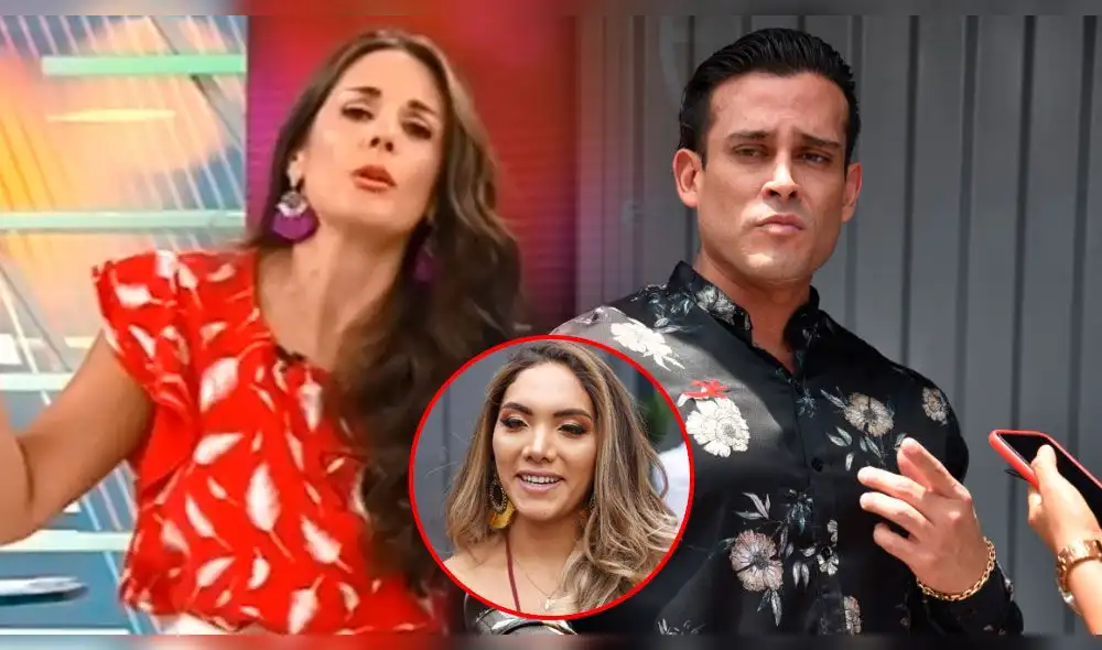 Rebeca Escribens, Christian Domínguez e Isabel Acevedo