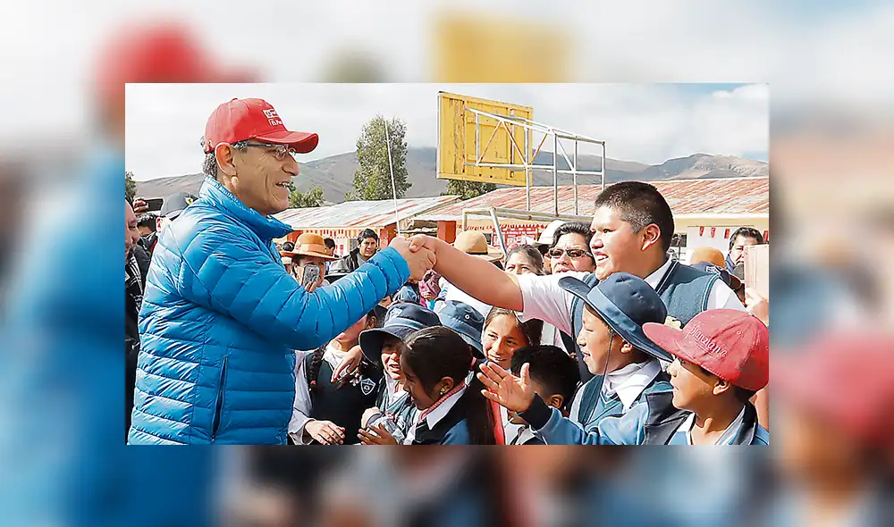 Visita. Mandatario llegó a Apurímac para inauguración.