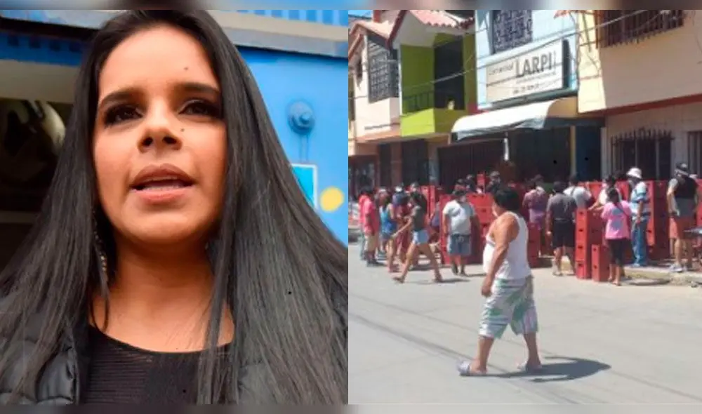 Giuliana Rengifo lamenta lamenta que piuranos formen largas colas para comprar cerveza