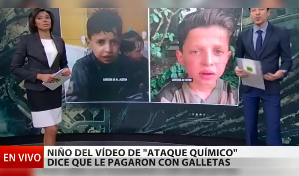 Siria: niño del ataque químico revela la "falsedad" del vídeo que motivó el bombardeo