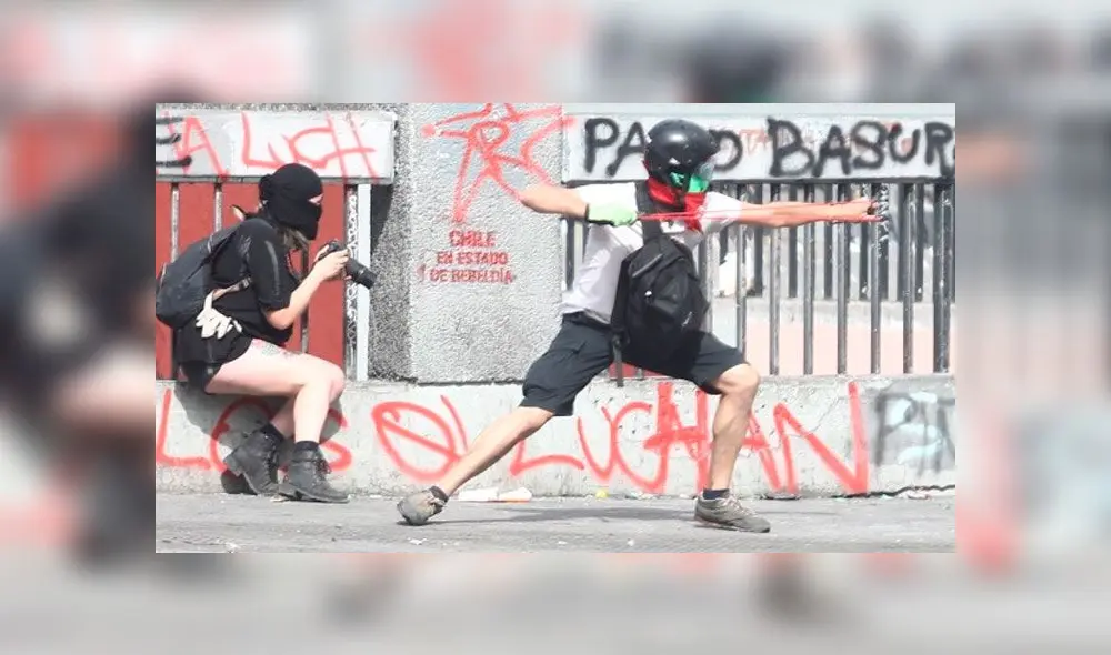 Protestas en Chile. Foto: Jorge Cerdán, enviado especial.