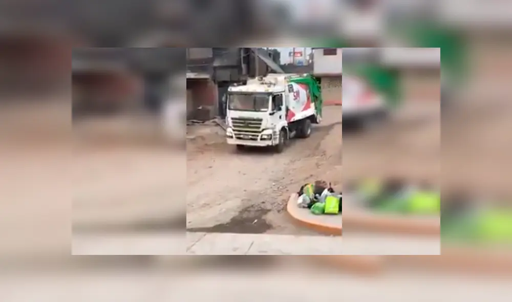En Facebook, un vecino registró el preciso momento que un camión de basura colocó ‘Tusa’ para alegrar al vecindario.