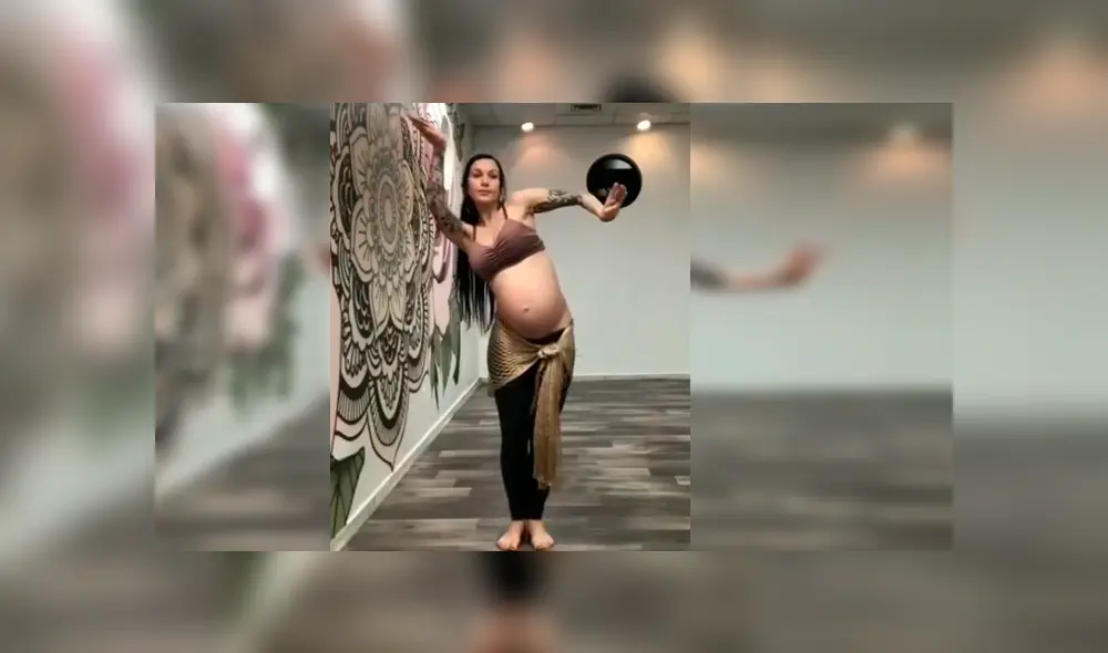 Vía YouTube. Instructora de baile se animó a grabar una coreografía a sus 38 semanas de gestación sin imaginar el increíble resultado que ha dado la vuelta al mundo