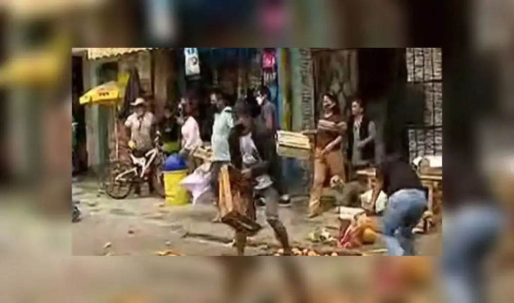 Comerciante agredieron al personal de Serenazgo de Ate. Créditos: Latina.