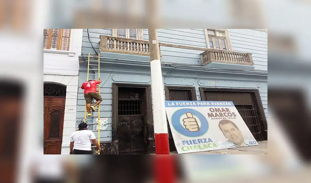 Retiran propaganda política antigua de calles del Callao 