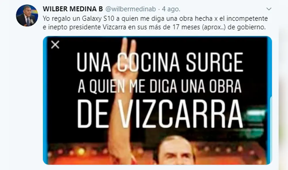 Las publicaciones de Wilber Medina contra Martín Vizcarra y fiscal José Domingo Pérez [FOTOS]