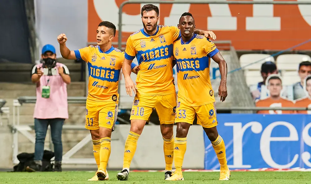 Tigres se quedó con el 'clásico regio' con goles de Leo Fernández y Nico López. Foto: Twitter Tigres Tigres se quedó con el 'clásico regio' con goles de Leo Fernández y Nico López. Foto: Twitter Tigres