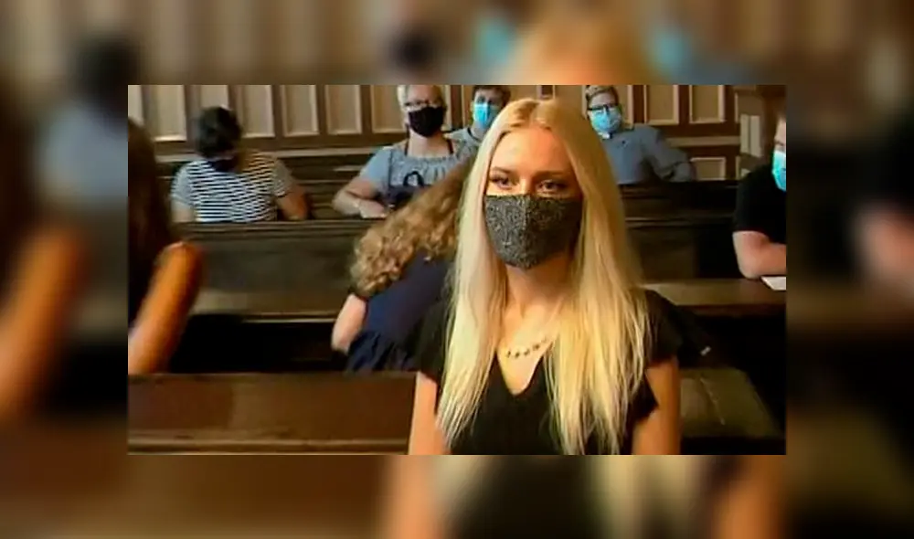 Julija Adlesic, que terminó con una mano seccionada hasta la muñeca, fue acusada de haber escenificado un accidente para cobrar un seguro. Foto: Captura / Sky News Julija Adlesic, que terminó con una mano seccionada hasta la muñeca, fue acusada de haber escenificado un accidente para cobrar un seguro. Foto: Captura / Sky News