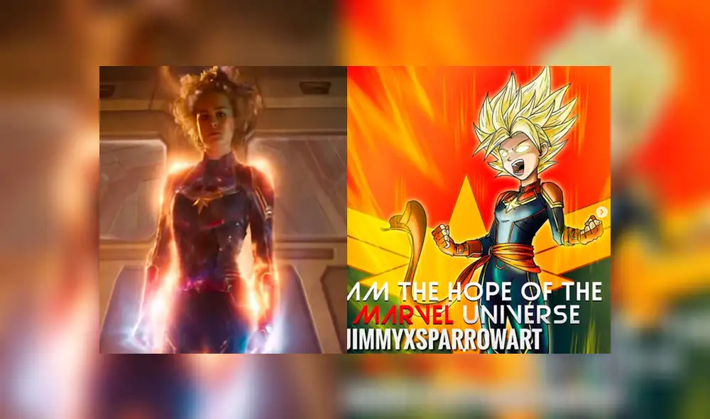 Así luciría Capitana Marvel como una Super Saiyajin [FOTOS]