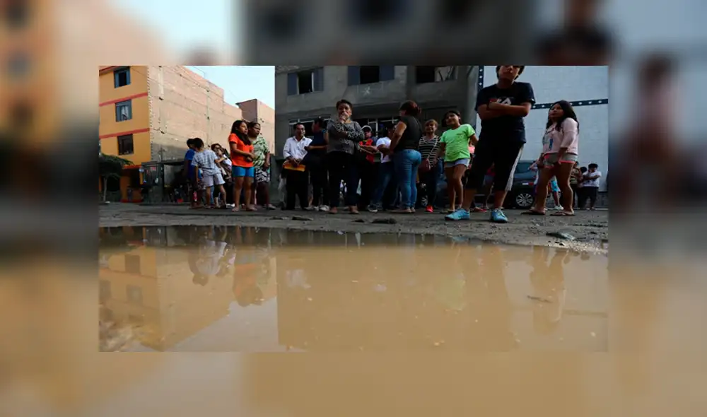 SJL: ruptura de tubería de agua provoca aniego en Canto Rey [VIDEO]