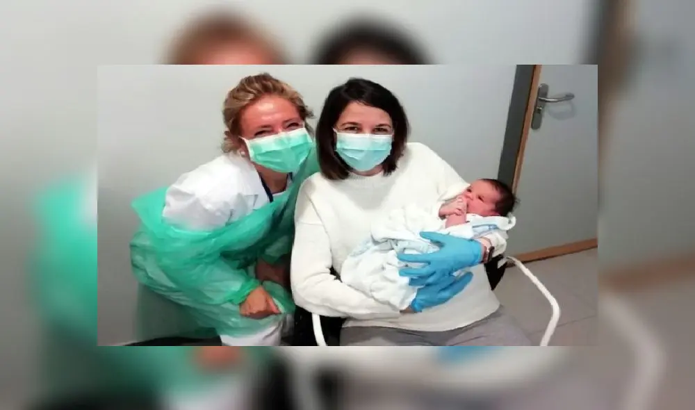 Vanessa Muro, mujer que dio a luz y era positivo con coronavirus. Foto: AFP. Vanessa Muro, mujer que dio a luz y era positivo con coronavirus. Foto: AFP.