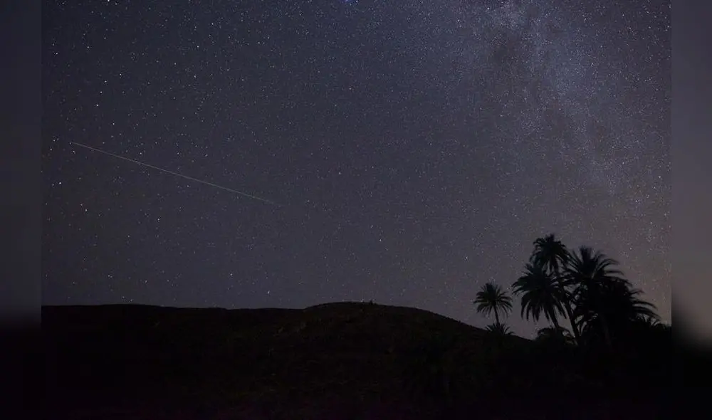 Las Perseidas vistas desde la localidad de "Madre del Agua" del Barranco de Ajuy, en el municipio de Pájara en Fuerteventura, España. Foto: EFE Las Perseidas vistas desde la localidad de "Madre del Agua" del Barranco de Ajuy, en el municipio de Pájara en Fuerteventura, España. Foto: EFE