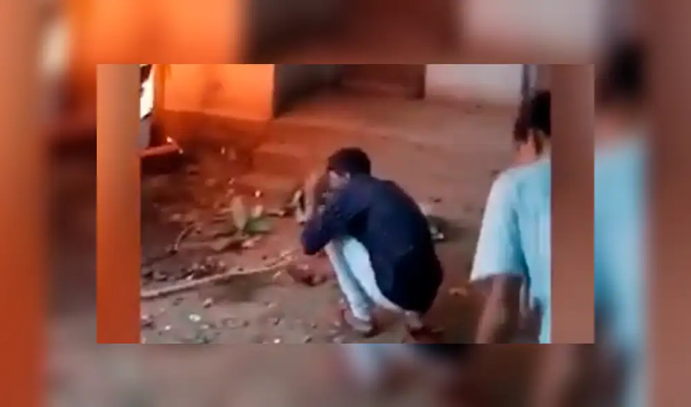 Vía Facebook. Los pobladores aún no saben si la madre los abandonó o los dejó solos para ir en busca de comida. Foto: captura.