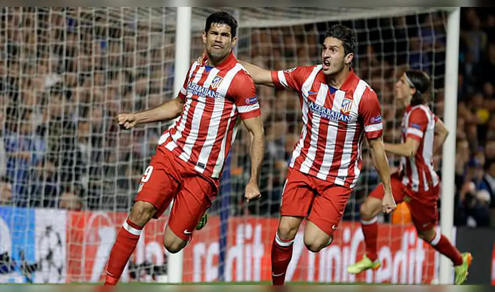 Jugadores del Atlético de Madrid mostraron su felicidad por el fichaje de Diego Costa