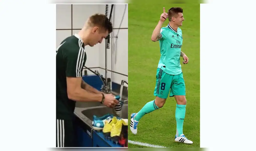 Real Madrid: : Toni Kroos usa los mismo botines adidas de hace 7 años.