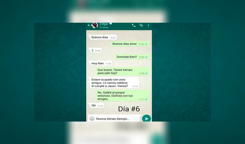 WhatsApp: chica dedicaba mensajes de amor a su ‘crush’ hasta que algo lo destruyó todo [FOTOS]