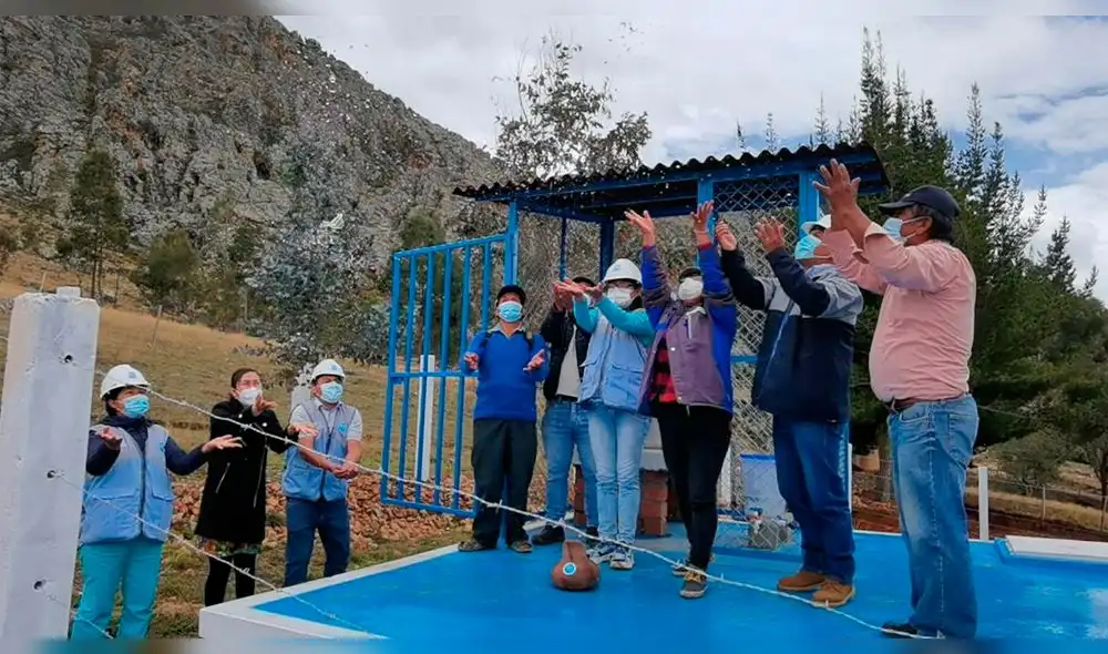 Inauguración de obras de agua potable en Cajamarca