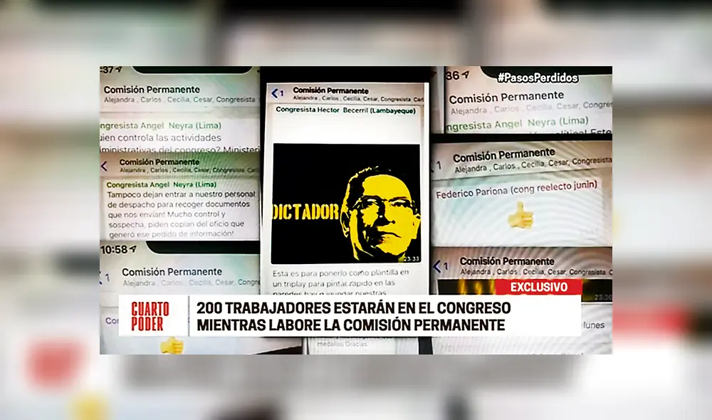 Fujimorismo usa personal del Estado para su marcha