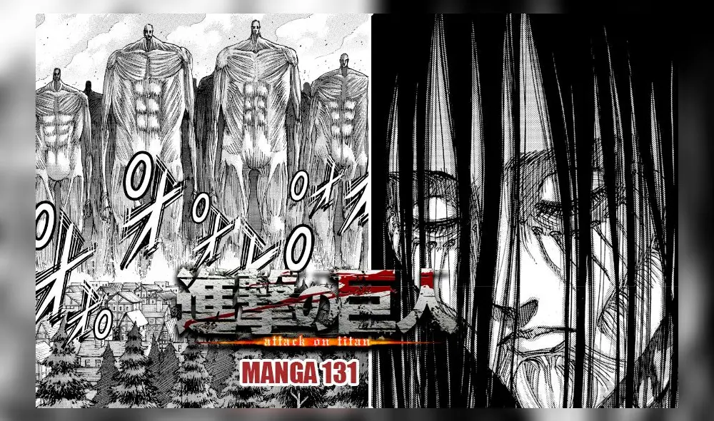Shingeki no kyojin manga 131. Créditos: composición/Hajime Isayama