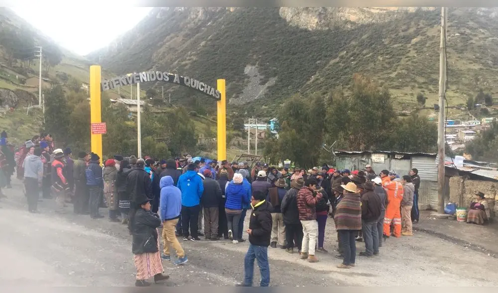 Comuneros de Quichas, en la sierra de Lima, llevan once días de protesta contra minera Raura 