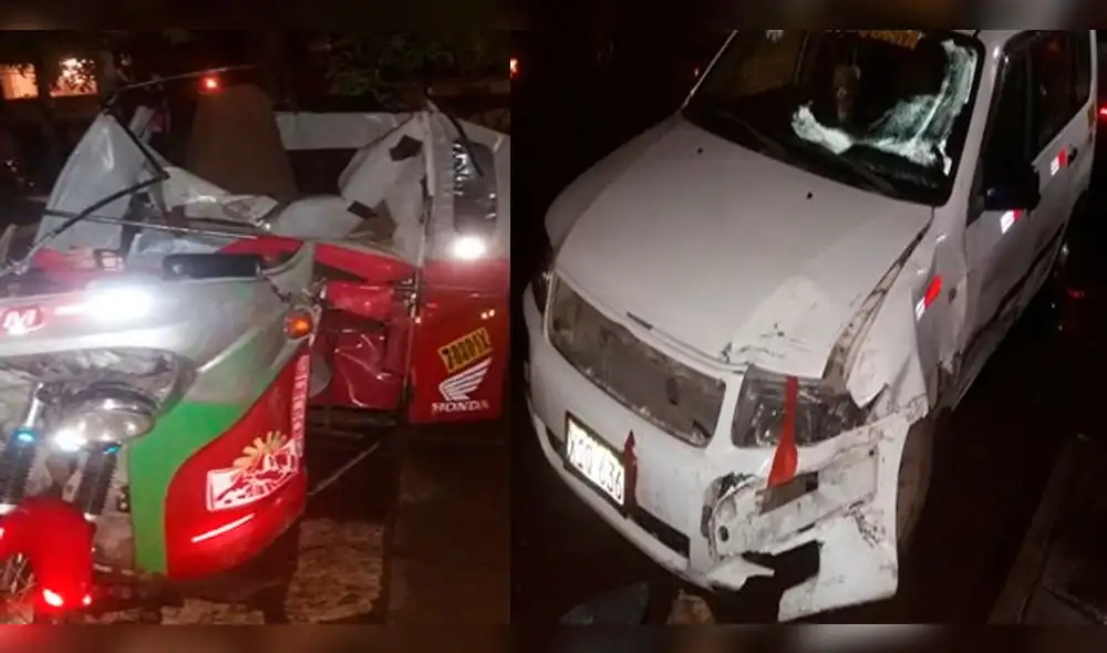 Choque frontal entre auto y mototaxi en Cusco deja una persona muerta Choque frontal entre auto y mototaxi en Cusco deja una persona muerta