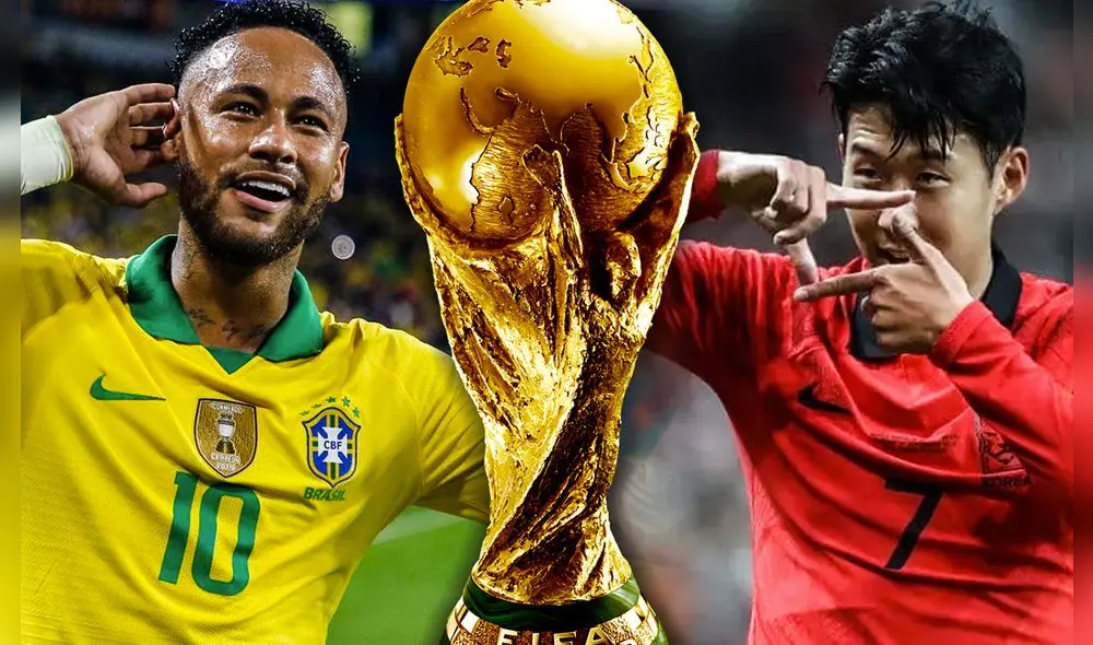 Brasil vs. Corea del Sur se enfrentarán por primera vez en una Copa del Mundo. Foto: composición LR/EFE/TyC Sports