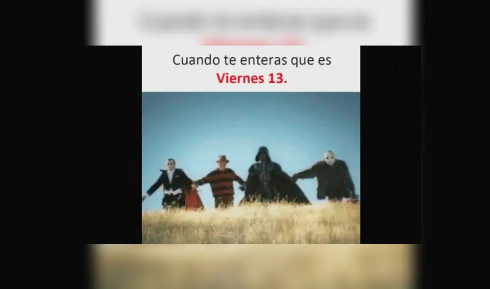 Hoy es viernes 13 y los usuarios no desaprovecharon la oportunidad para compartir divertidos memes que han desatado más de una carcajada en Facebook y Twitter