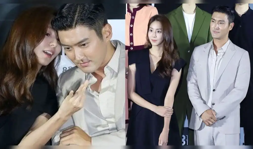 Siwon y Uee en la conferencia de prensa del dorama SF8. Créditos: Dispatch Siwon y Uee en la conferencia de prensa del dorama SF8. Créditos: Dispatch