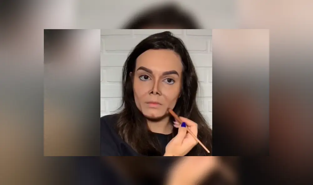 Desliza hacia la izquierda para ver las imágenes del viral de Facebook que muestra la 'transformación' de una chica a Michael Jackson.