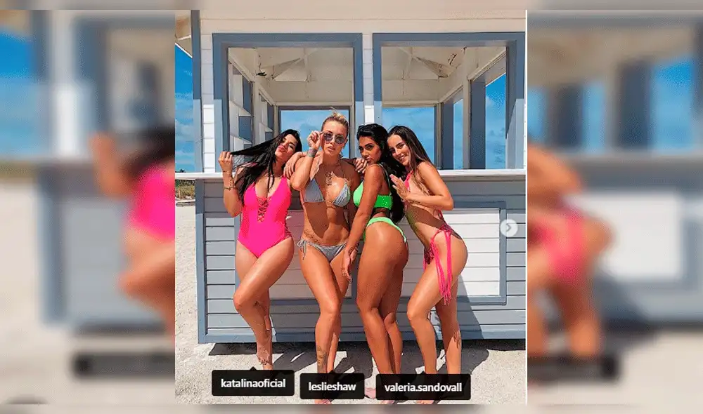 Vania Bludau y Leslie Shaw 'encienden' Instagram al bailar en bikini su nuevo éxito