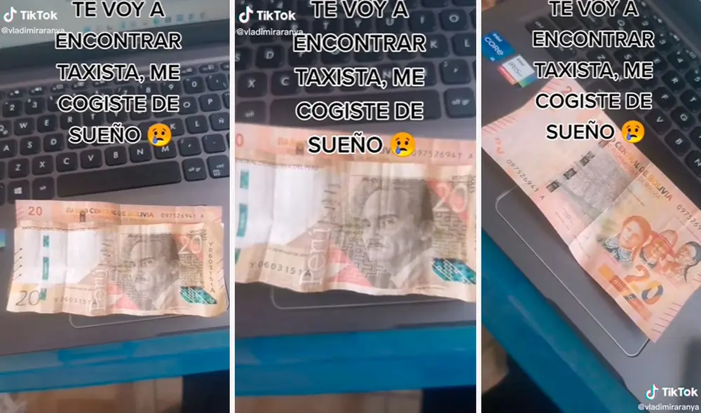Debido a su gran parecido, el joven pensó que había recibido bien su vuelto luego de pagar en efectivo una carrera en taxi. Foto: composición LR/TikTok/@vladimiraranya Debido a su gran parecido, el joven pensó que había recibido bien su vuelto luego de pagar en efectivo una carrera en taxi. Foto: composición LR/TikTok/@vladimiraranya