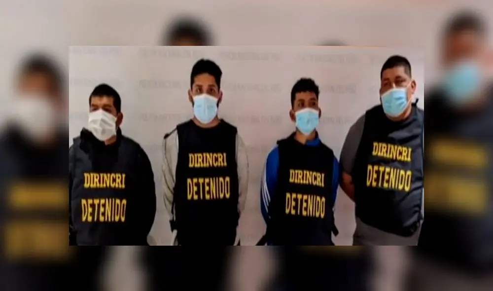 Los hombres estarían implicados en una serie de delitos. Foto: captura de América TV