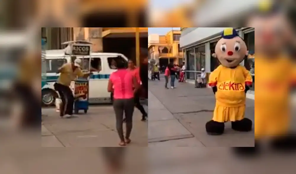 Facebook: Vendedor de churros opaca a muñeco bailarín con inesperados pasos