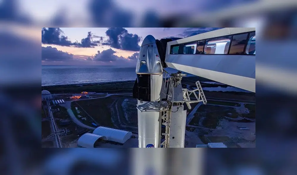 Los astronautas de la NASA irán a bordo de la Crew Dragon y el cohete Falcon 9 de SpaceX.