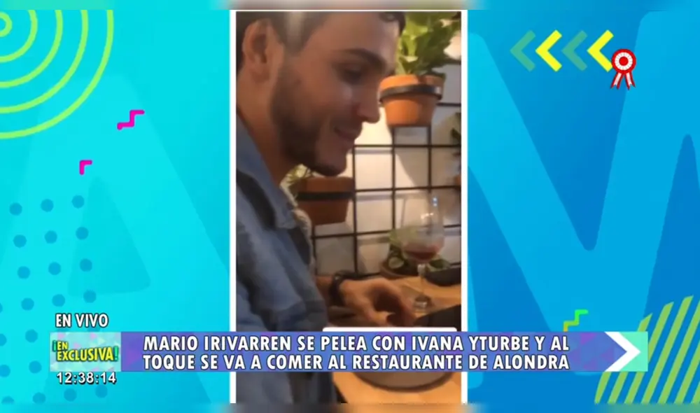 Mario Irivarren se puso a buen recaudo en restaurante de Alondra tras disputa con Ivana Yturbe [VIDEO]