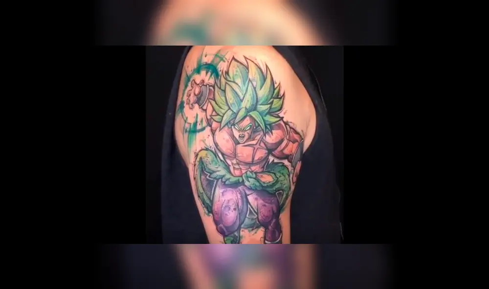 Dragon Ball Super: joven fan se hace complejo tatuaje de Broly y sorprende con el resultado [FOTOS]