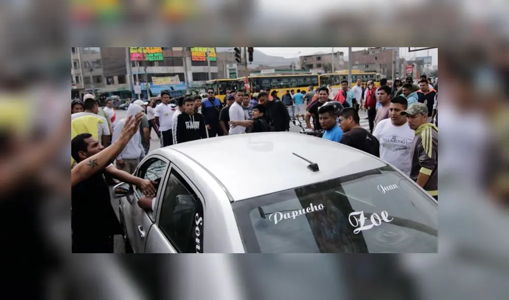 Paro de colectiveros: Policía restableció el orden en Plaza San Martín [VIDEO]