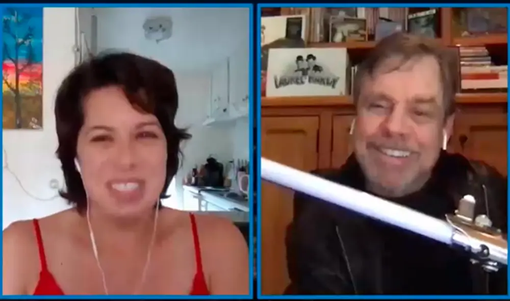 El actor Mark Hamill felicitó la labor que viene realizando Chloé Ducos con el coronavirus. (Foto: Captura)