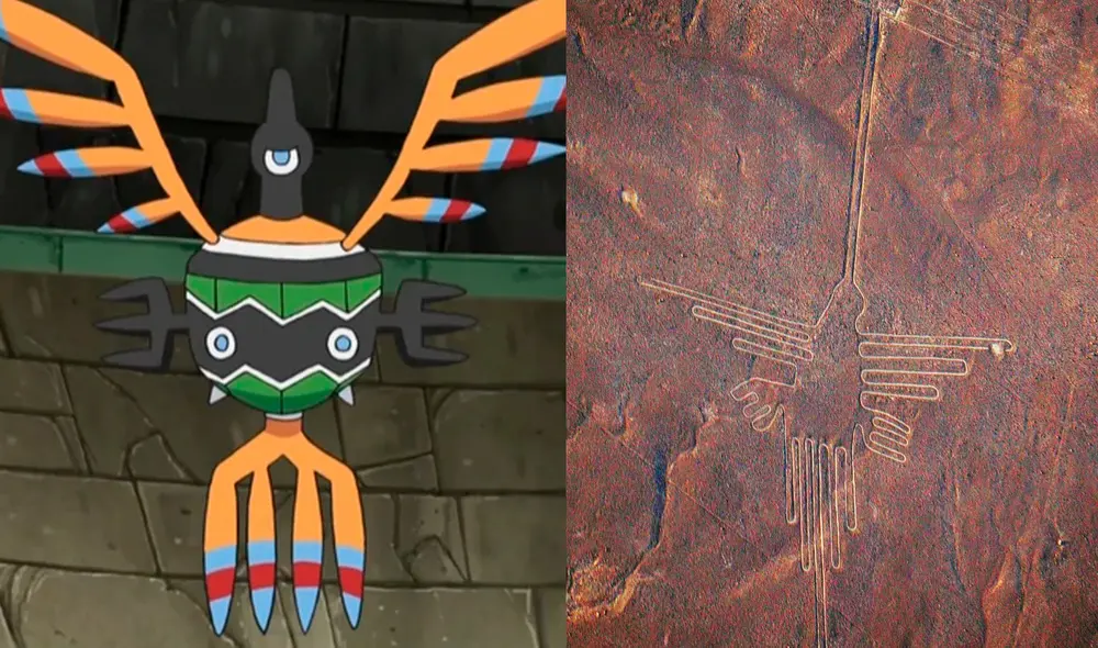 Sigilyph es un pokémon de la quinta generación que está inspirado en el Colibrí de las Líneas de Nazca. Foto composición La República
