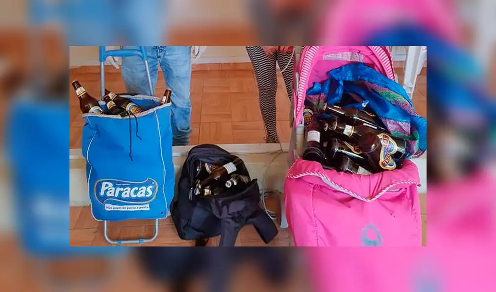 Pareja fue detenida por transportar botellas de cerveza. Pareja fue detenida por transportar botellas de cerveza.