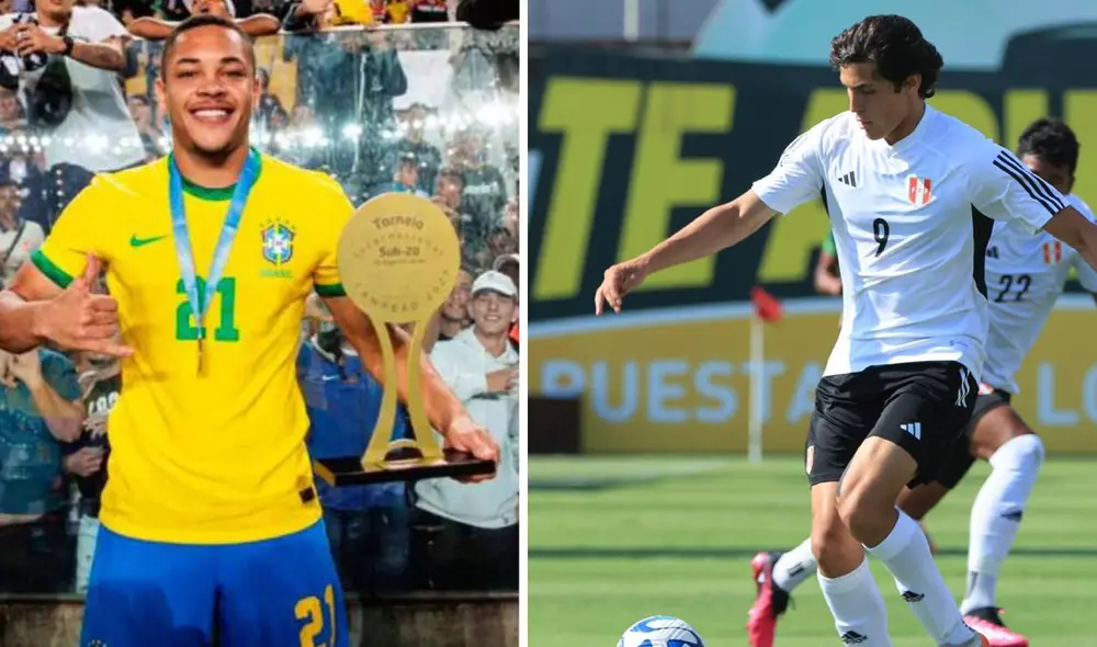 Perú y Brasil debutarán en el Sudamericano Sub-20 de Colombia. Foto: composición/difusión/FPF