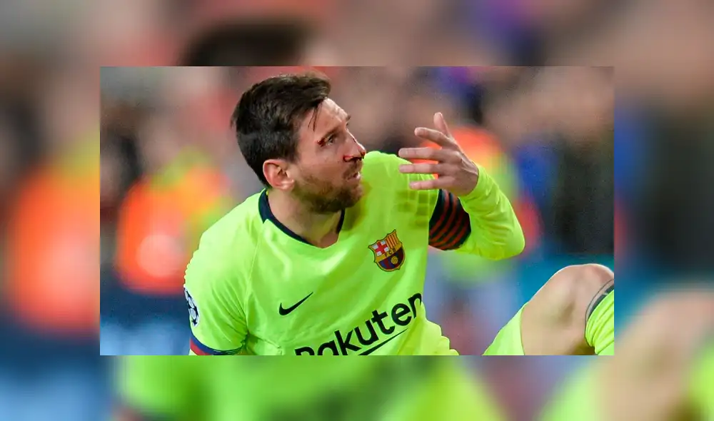 Barcelona vs Manchester United: Messi sufrió espeluznante corte tras duro choque