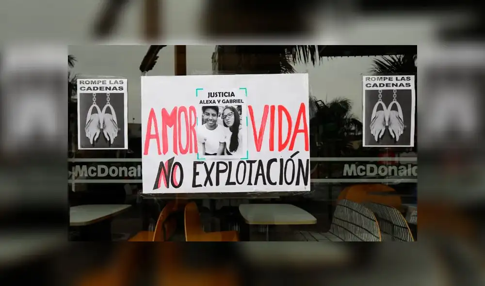 Realizaron plantón en McDonald’s de Miraflores para exigir justicia por muerte de jóvenes trabajadores