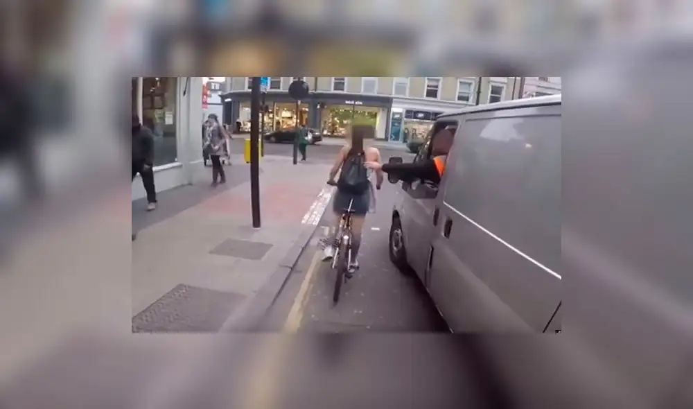 En YouTube la verdad del video que muestra acoso a ciclista en la calle | VIDEO