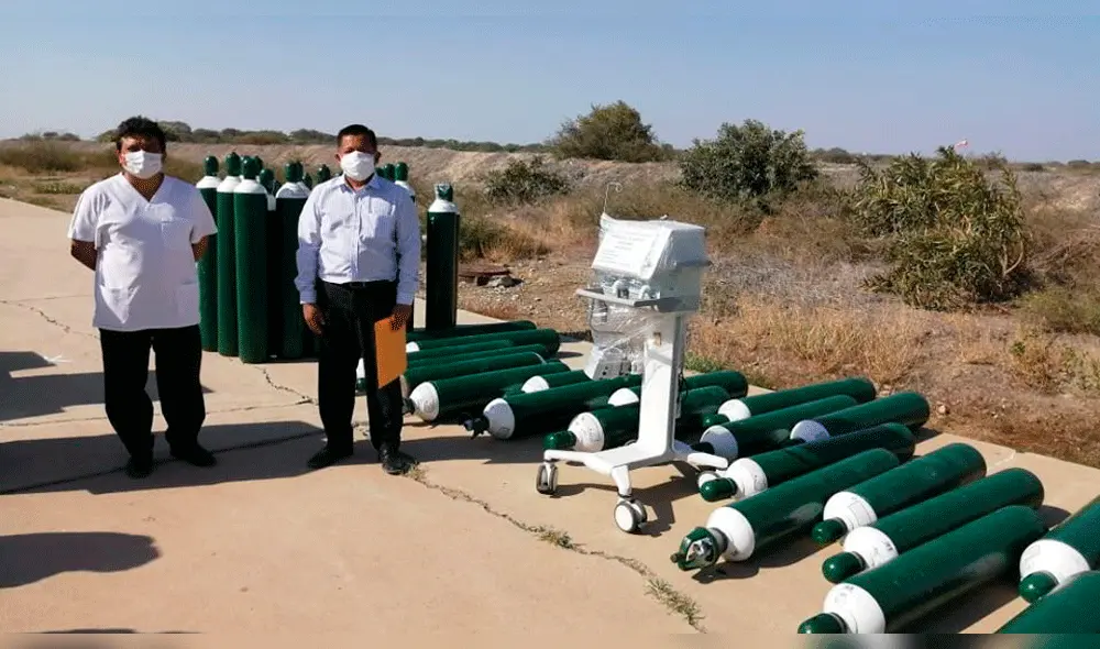 En junio de este año, el gobernador regional de Piura Servando García, recibió del Gobierno 100 balones de oxígeno. En junio de este año, el gobernador regional de Piura Servando García, recibió del Gobierno 100 balones de oxígeno.
