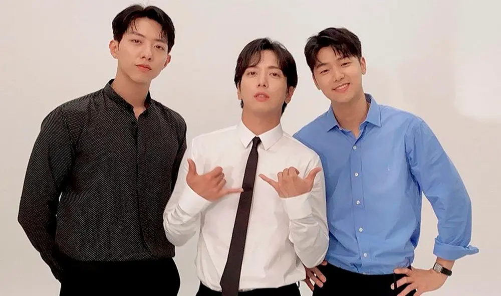 Yonghwa (al medio) es el líder y vocalista principal de la banda coreana CNBLUE. Foto: FNC Yonghwa (al medio) es el líder y vocalista principal de la banda coreana CNBLUE. Foto: FNC